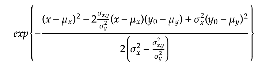 gaussian conditional exponential