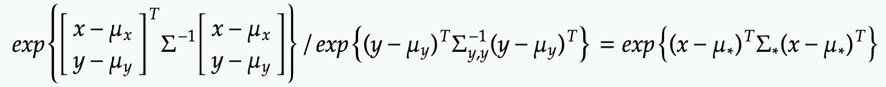 gaussian multi conditional divide