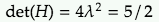 Lagrange ex1 determinant